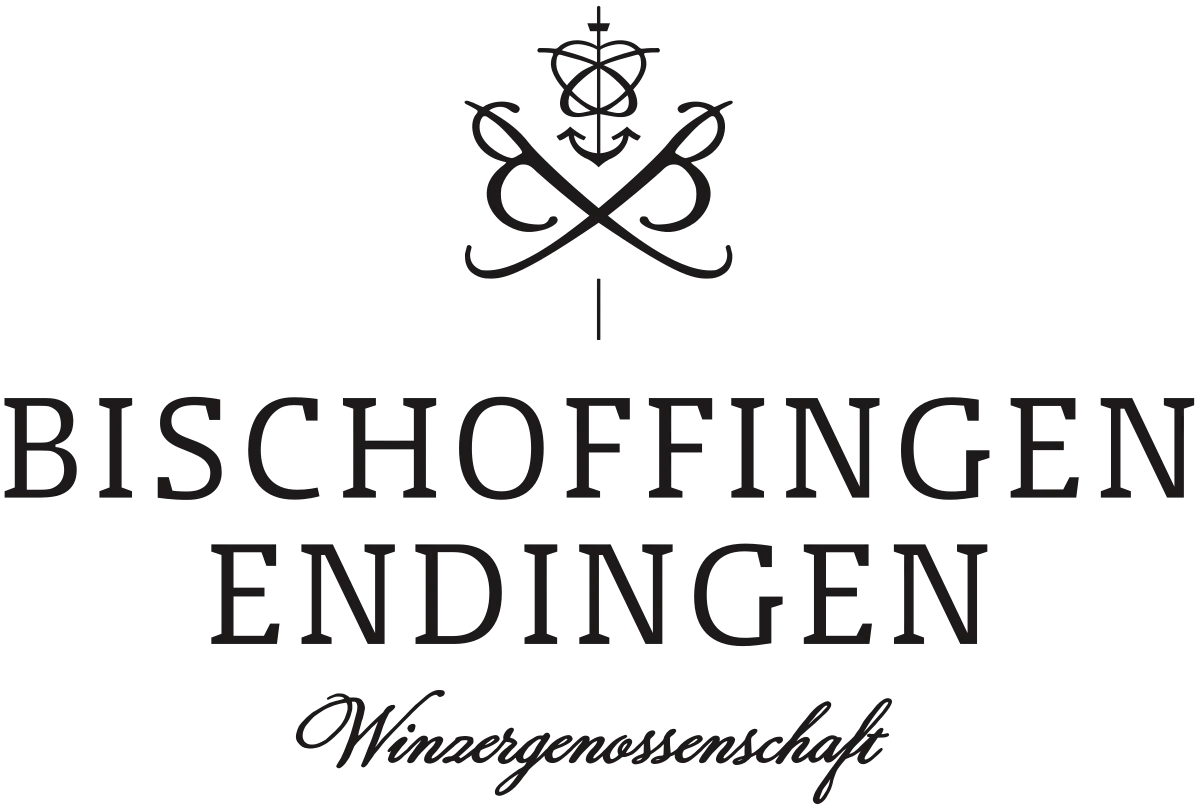 Logo von Bischoffingen Endingen mit stilisierten Initialen und Schriftzug.